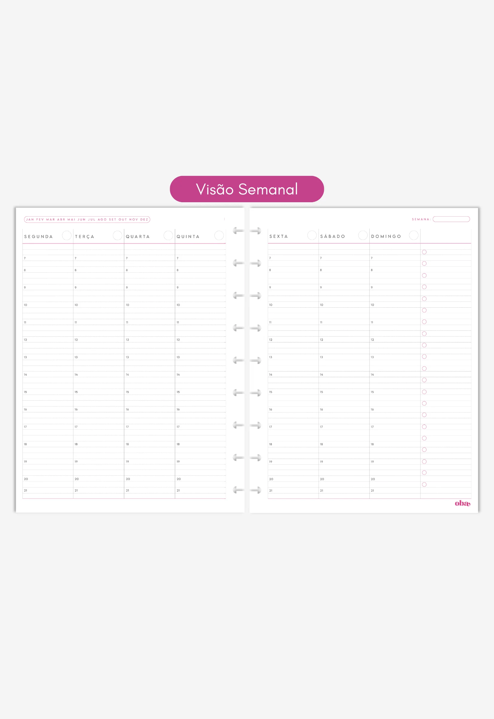Miolo - Refil de Planner Semanal (6 MESES) - Image 7