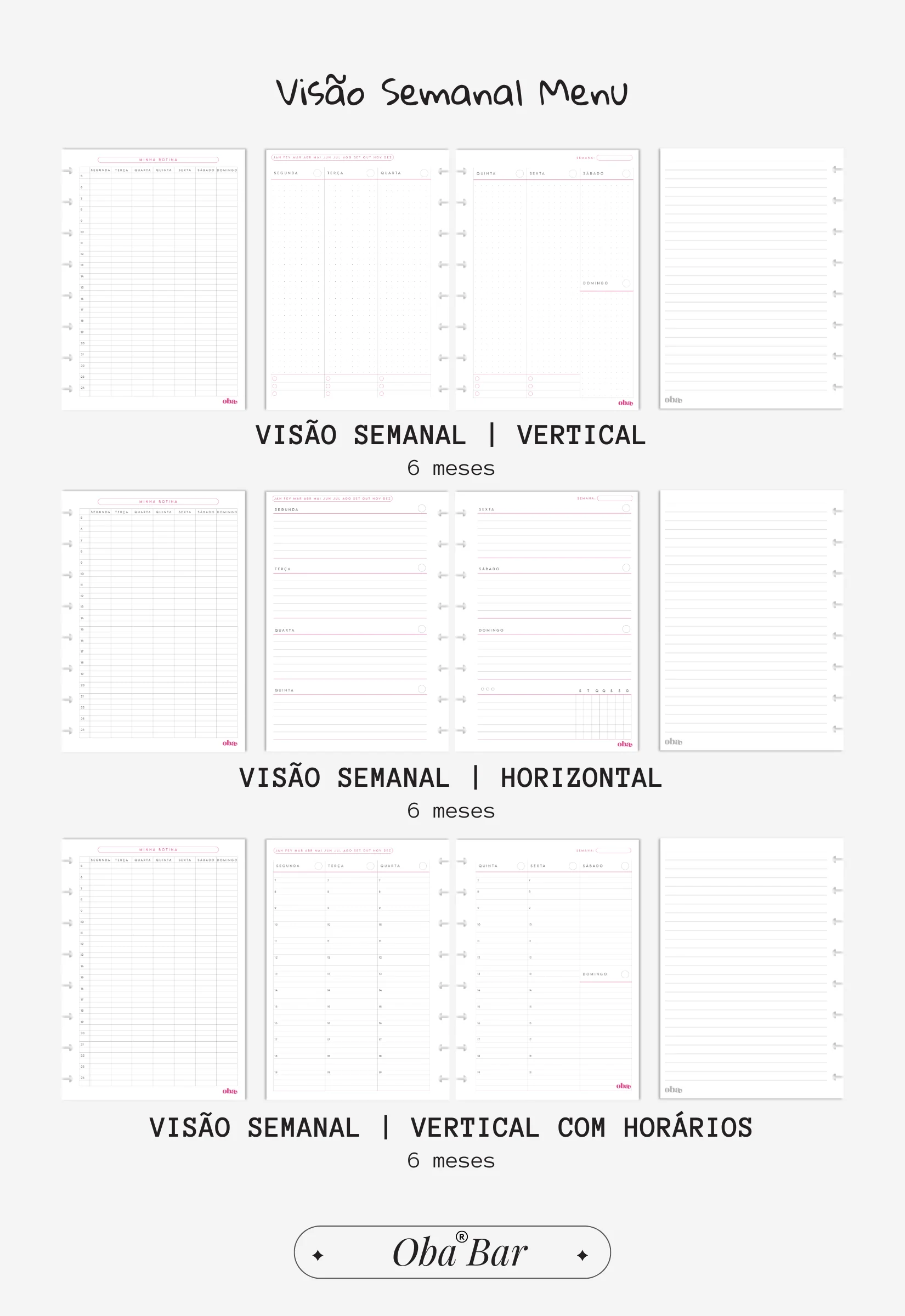 Monte o Seu |  Planner Semestral A5 - Image 8